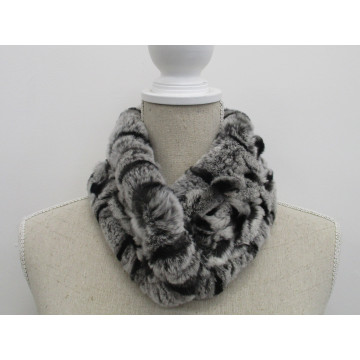 Lapin neck scarf with magnet closure - grey mix