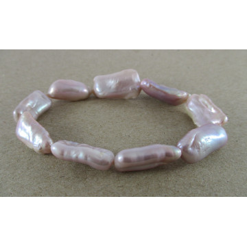 irregular oblong, stretch-pink