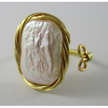 Rectangular pearl wrapt in...