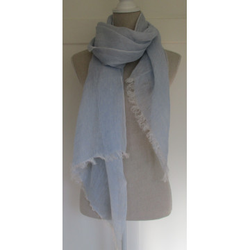 100% linen plain scarf-soft...