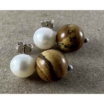 Pearl & jasper stone...
