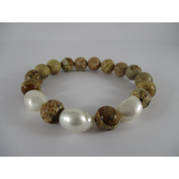 jasper stone and tri pearl,...