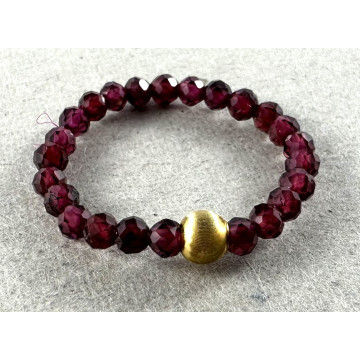 Garnet & gold ball stretch