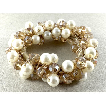 Faux pearl &...