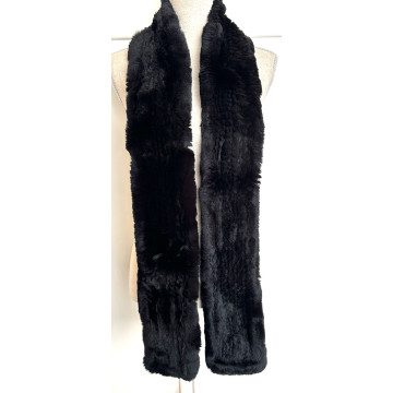 Lapin fur scarf-black