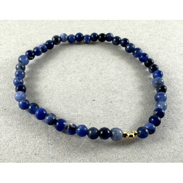 4mm sodalite stone with 3...