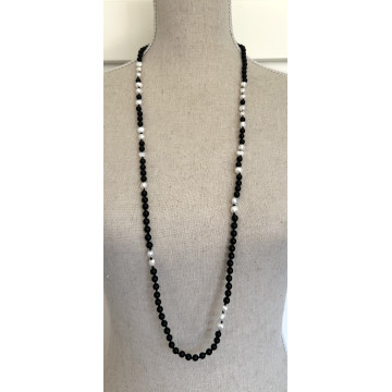 Matt black stone 6mm &...
