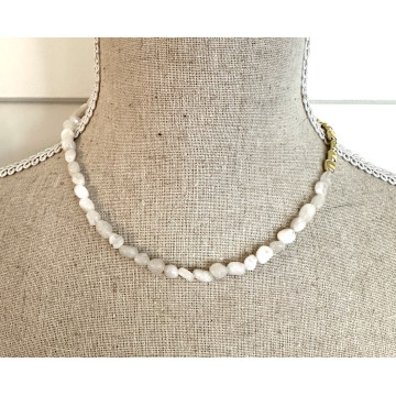 white agate & irregular...