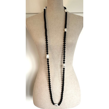 140cm 10mm matt black stone...