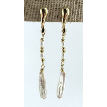 Gold studs with mixed...