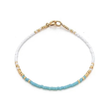 Gold plated & glass miyuki...