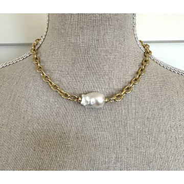 Gold plated chain with...