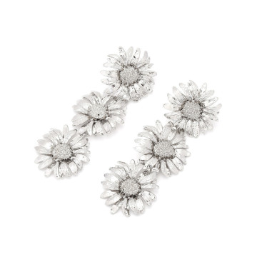 Triple daisy drops - Silver