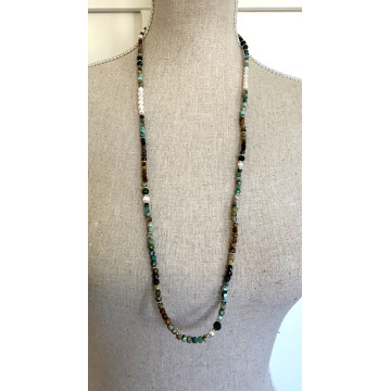 Natural faceted turquoise &...