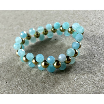 Double amazonite stone with...