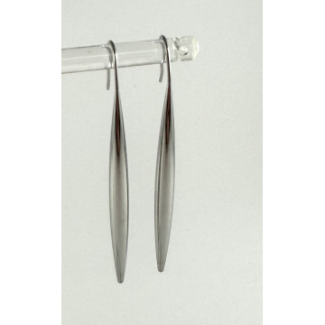 Long slender teardrops-silver
