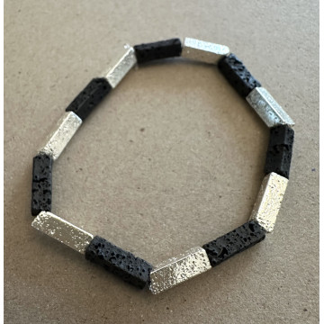 Rectangular black stone &...