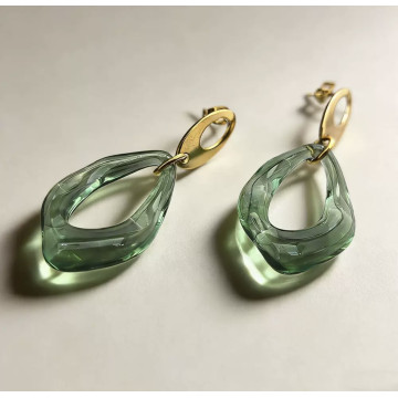 Irregular oval resin drops...
