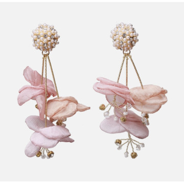 CZ & faux pearl studs long...