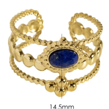 Open filigree band with...