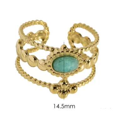 Open filigree band with...