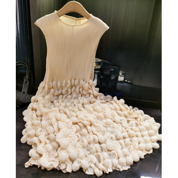 Dress with pleat top &...